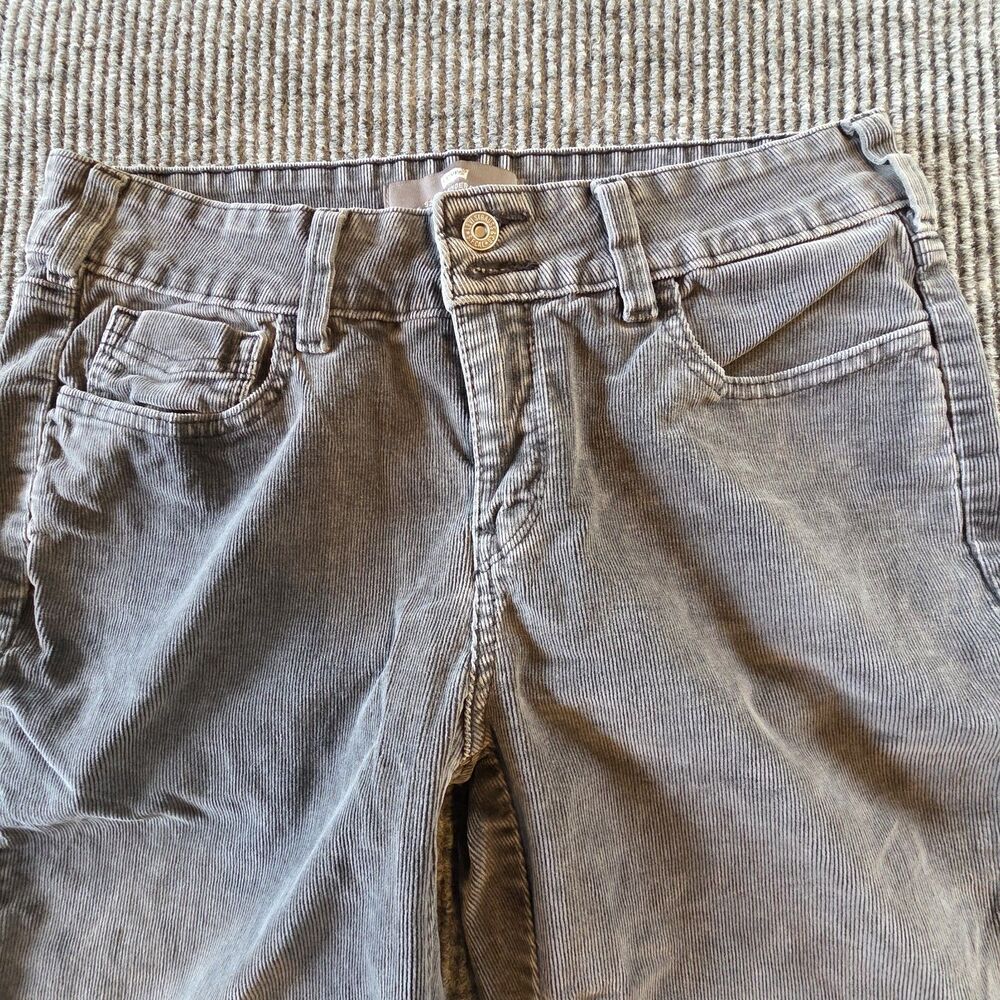 Levis 526 Slender Bootcut Womens 8M Gray Corduroy Pants Stretch 30 Inseam